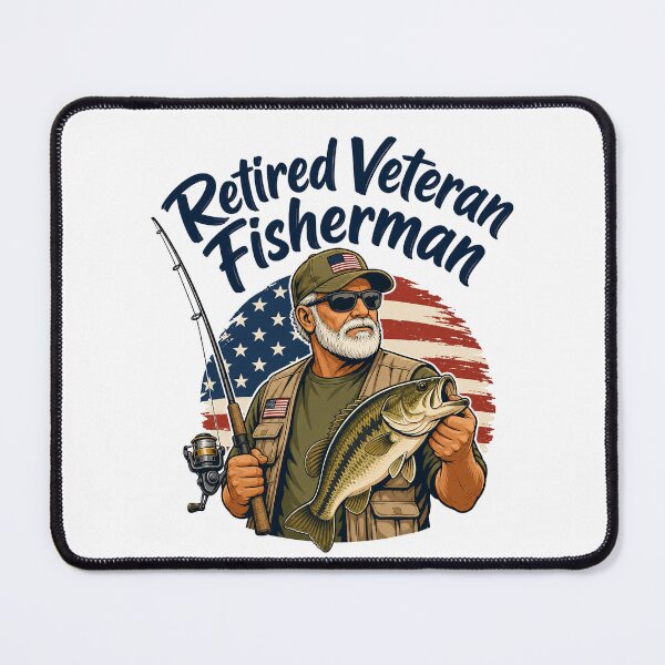 Item preview, Retired Veteran Fisherman designed and sold by musthavewords.