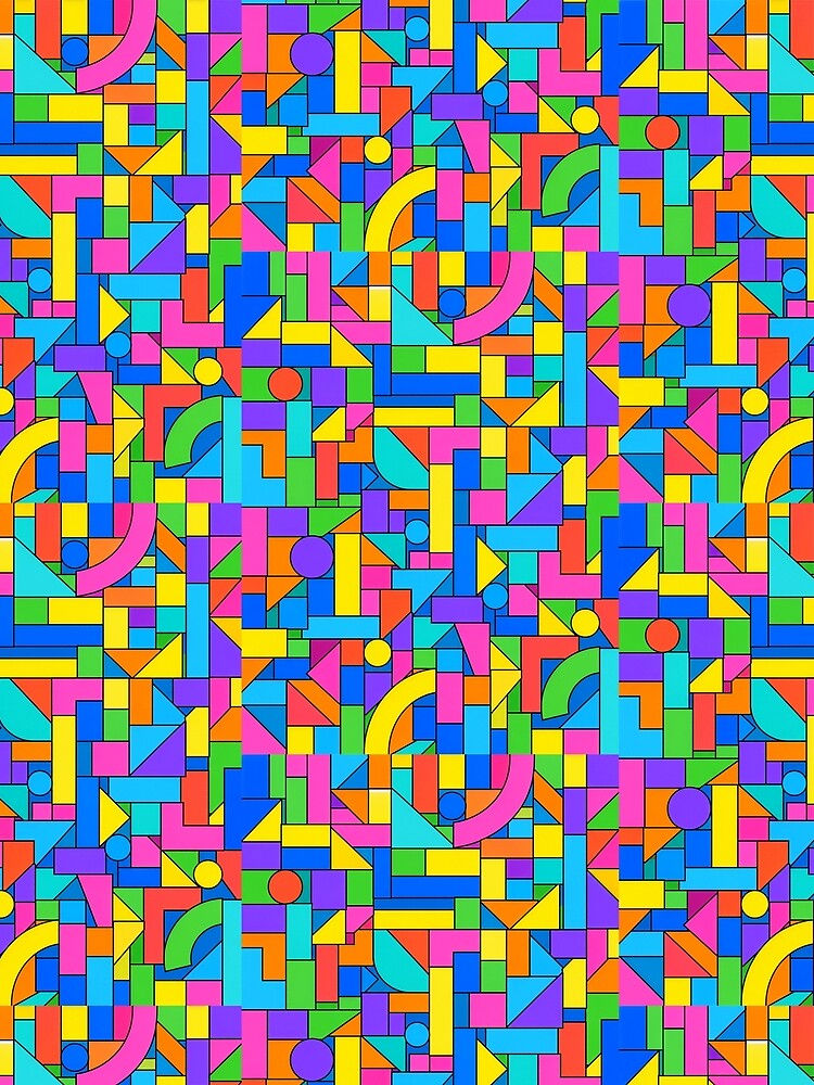 Thumbnail 3 of 3, Scarf, Color Block Disorder designed and sold by abstractengine.