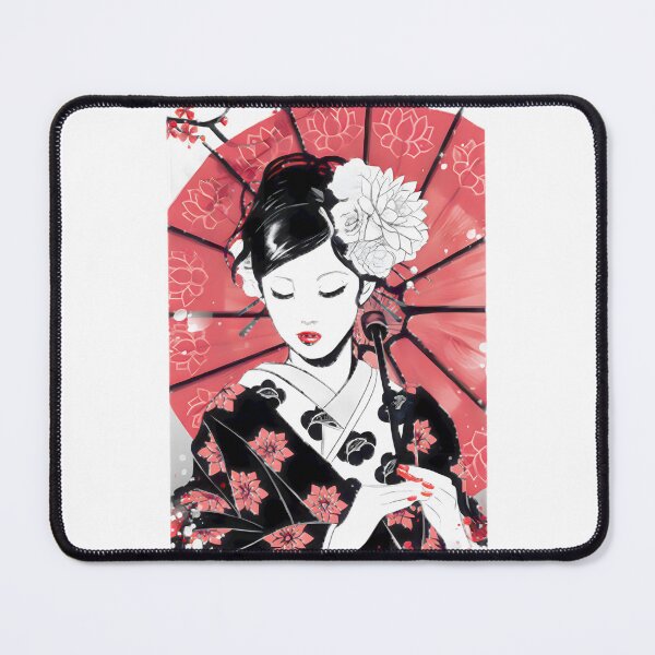 Item preview, Elegant Japanese Geisha Portrait - Traditional Asian Art Design LIMITED EDITION designed and sold by ErikFash.