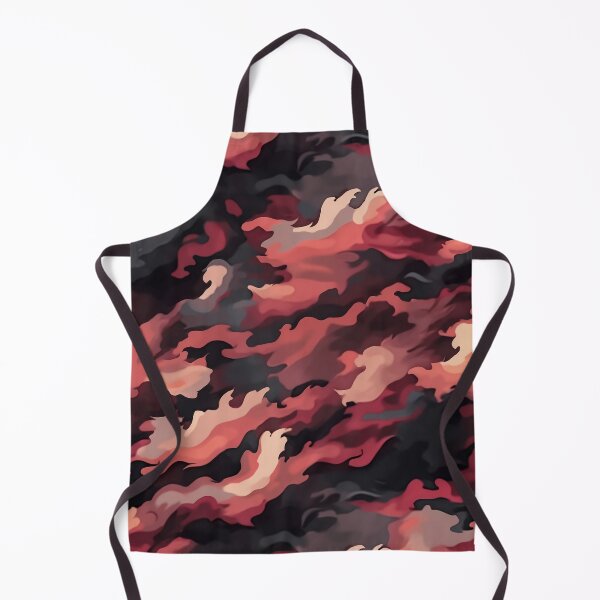 Item preview, Coral Red Camo Pattern Charcoal and Peach Camouflage designed and sold by Nine Lives Studio.