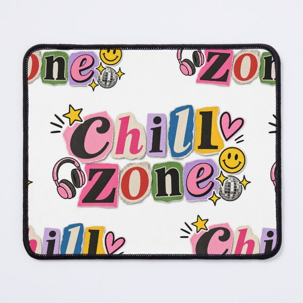 Item preview, Chill Zone Collage Typography Print designed and sold by tviyluv.