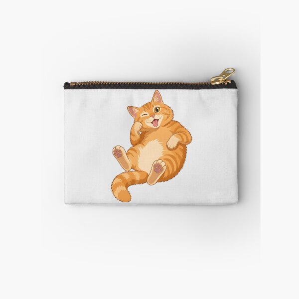 Item preview, Cute Orange Cat Funny Relaxing Pose designed and sold by naragon4289.