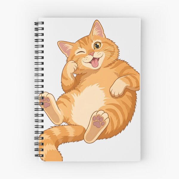 Item preview, Cute Orange Cat Funny Relaxing Pose designed and sold by naragon4289.