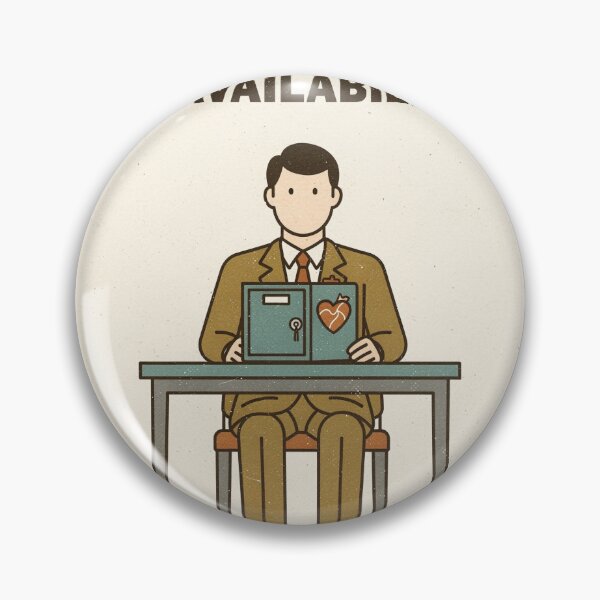 Item preview, Bureau of Emotional Unavailability Retro Poster designed and sold by PictorialWhimsy.