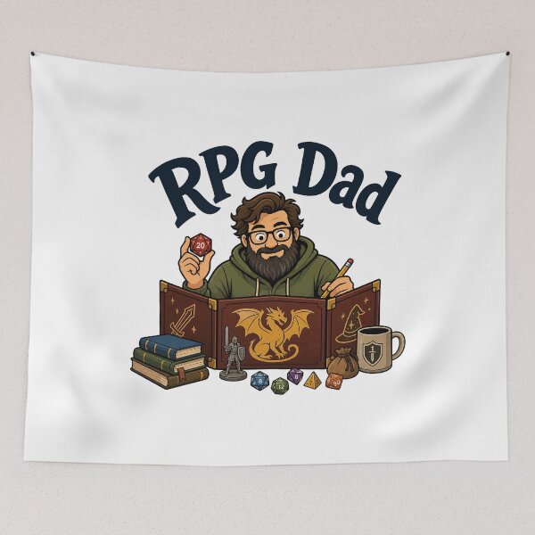 Aperçu de l'œuvre Papa RPG créée et vendue par musthavewords.