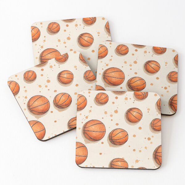 Item preview, Watercolor Basketball Pattern - Orange Sports Ball Illustration Design designed and sold by Yoruhara.