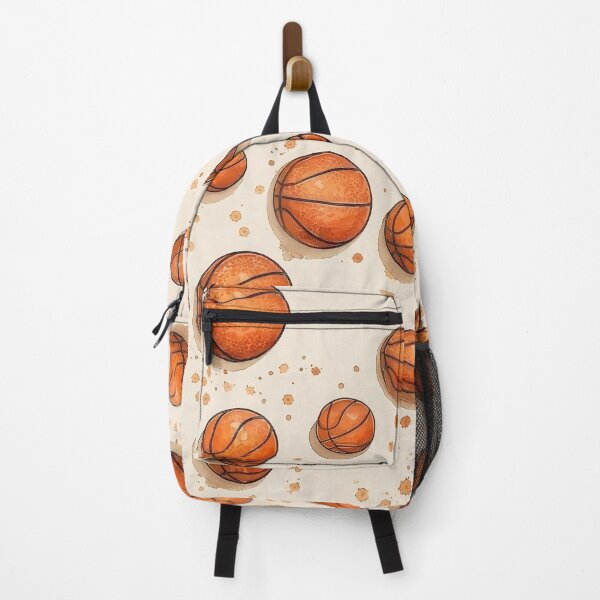 Item preview, Watercolor Basketball Pattern - Orange Sports Ball Illustration Design designed and sold by Yoruhara.