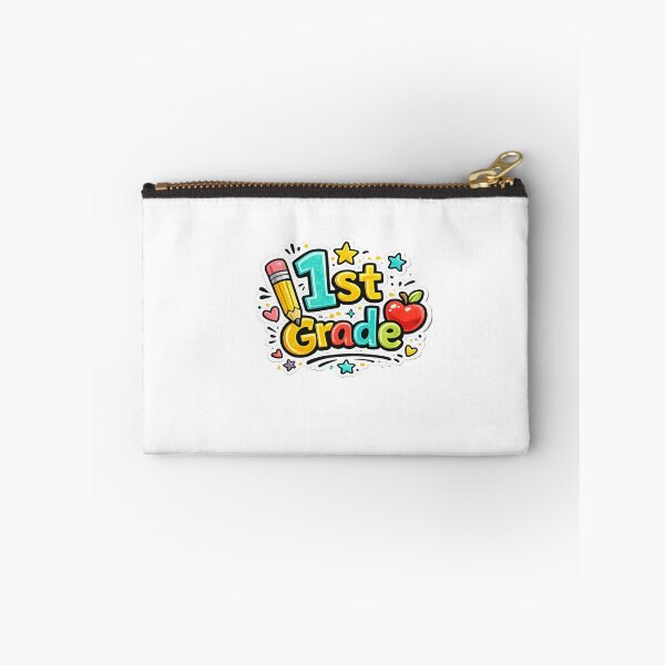 Item preview, 1st Grade – Colorful Bubble Letter Doodle Design designed and sold by Burnt Cloth Tees.