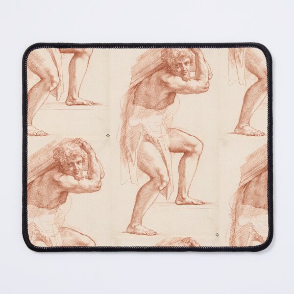 Item preview, Muscular Man Carrying Heavy Load designed and sold by artofuniverse.