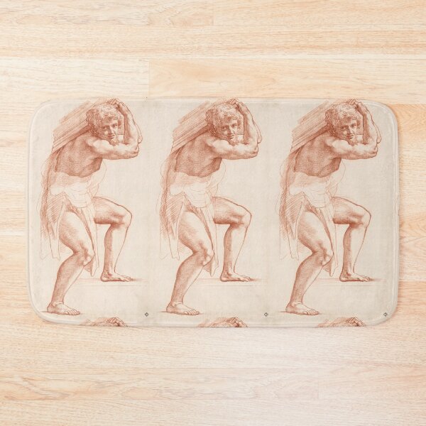 Item preview, Muscular Man Carrying Heavy Load designed and sold by artofuniverse.