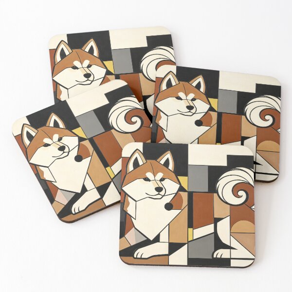 Item preview, cubist animal artwork designed and sold by forget45studio.