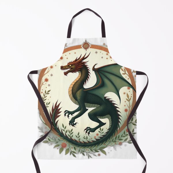 Item preview, Enchanted Green Dragon Botanical Fantasy designed and sold by profustock.