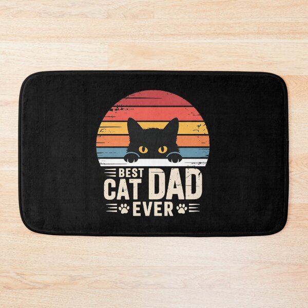Item preview, Best Cat Dad Ever Retro Sunset Cat Graphic designed and sold by OlyvieArt.