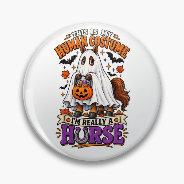 Item preview, This Is My Human Costume Halloween Horse Shirt, Funny Ghost Horse Costume, Cute Halloween Horse Lover Gift designed and sold by Ayden World.
