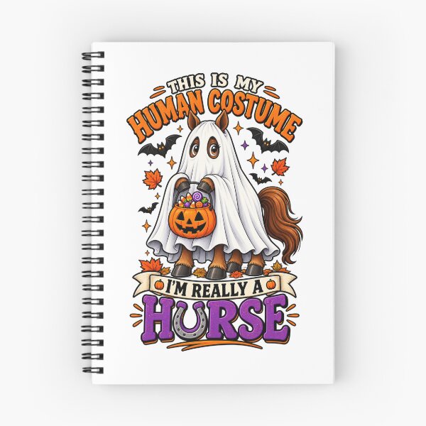 Item preview, This Is My Human Costume Halloween Horse Shirt, Funny Ghost Horse Costume, Cute Halloween Horse Lover Gift designed and sold by Ayden World.