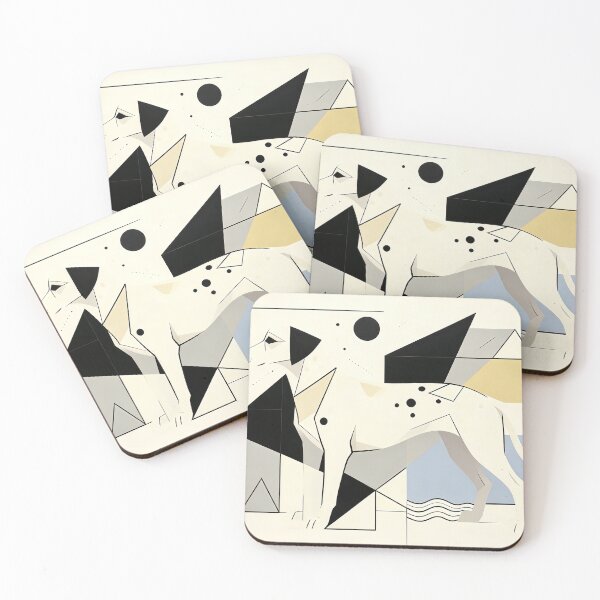 Item preview, cubist animal artwork designed and sold by forget45studio.