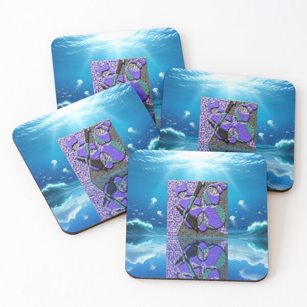 Item preview, symbols sky ocean C colorful surreal geometric abstract design designed and sold by SmashingDeals.
