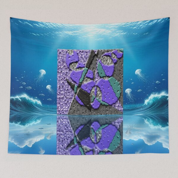 Item preview, symbols sky ocean C colorful surreal geometric abstract design designed and sold by SmashingDeals.