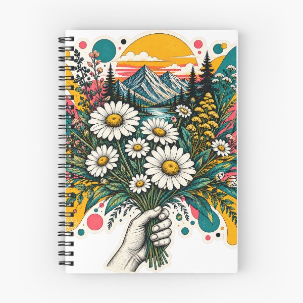 Item preview, Daisy Mountain Bloom – Retro Floral Pop Art designed and sold by naturalsurvival.