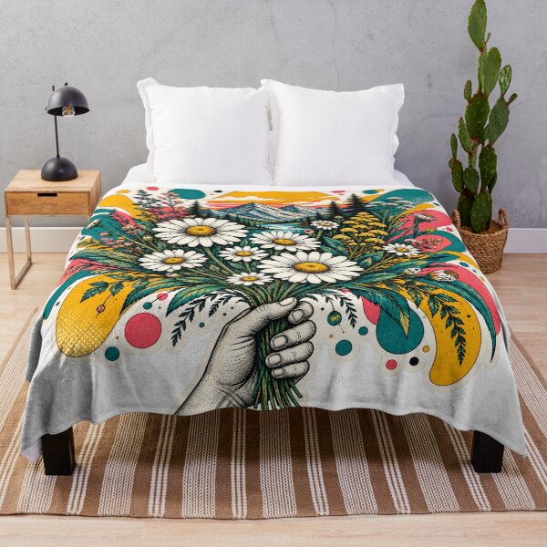 Item preview, Daisy Mountain Bloom – Retro Floral Pop Art designed and sold by naturalsurvival.