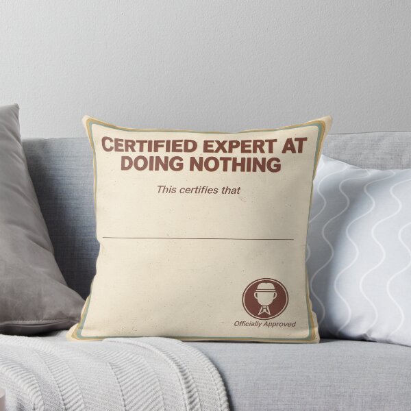 Item preview, Certified Expert at Doing Nothing Retro Poster designed and sold by PictorialWhimsy.