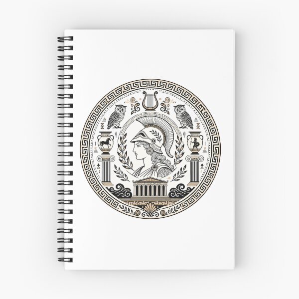 Item preview, Ancient Greek Geometric Athena Art designed and sold by Myra365Art.