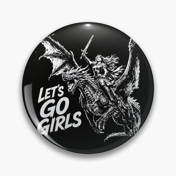 Item preview, Let's Go Girls Dragon Rider Female Warrior Fantasy Bookish designed and sold by haitrieuic96.