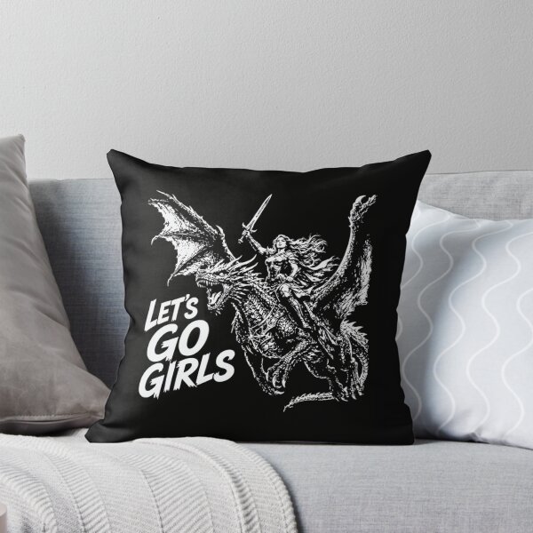 Item preview, Let's Go Girls Dragon Rider Female Warrior Fantasy Bookish designed and sold by haitrieuic96.