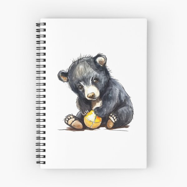 Item preview, Bear Cub | Cute Woodland Animal Watercolor Art designed and sold by Mandayartstudio.