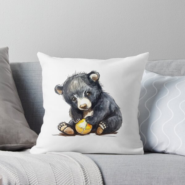 Item preview, Bear Cub | Cute Woodland Animal Watercolor Art designed and sold by Mandayartstudio.