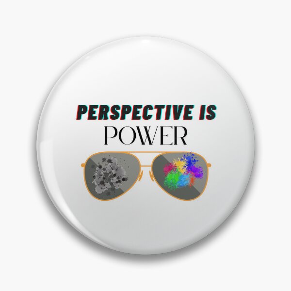 Item preview, Perspective is Power – Motivational Quote Design designed and sold by Teale-Studio.