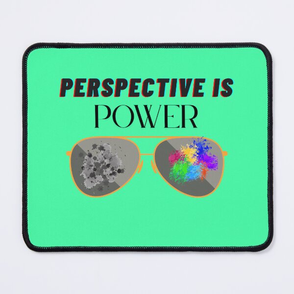 Item preview, Perspective is Power – Motivational Quote Design designed and sold by Teale-Studio.
