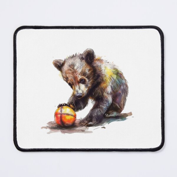 Item preview, Bear Cub | Cute Woodland Animal Watercolor Art designed and sold by Mandayartstudio.