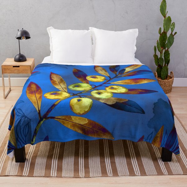 Item preview, Golden olive on blue designed and sold by Sigtrix.