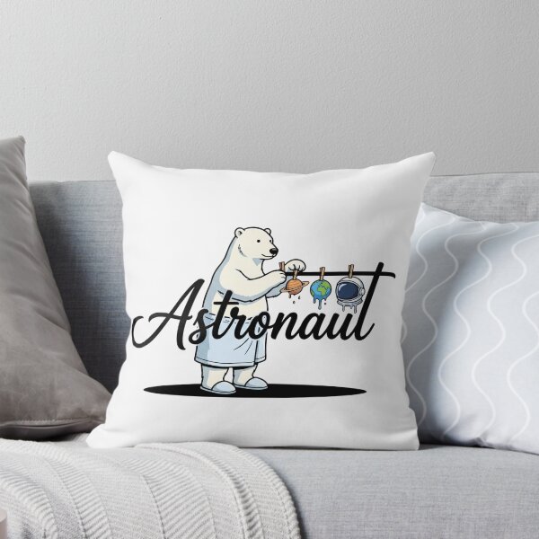 Item preview, Polar Bear Doing Cosmic Laundry Space Humor Art designed and sold by Rare By Hero.