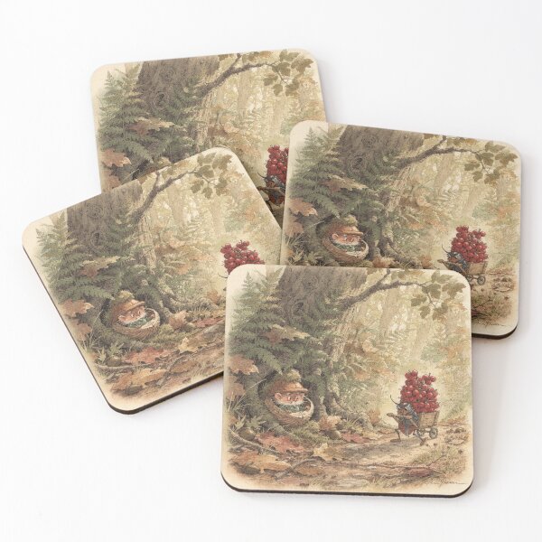 Item preview, Beetle Folk Hauling an Overloaded Berry Cart Storybook Art designed and sold by PictorialWhimsy.