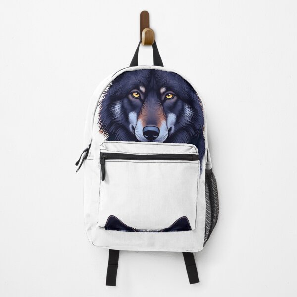 Item preview, Mystical Black Wolf Portrait designed and sold by profustock.
