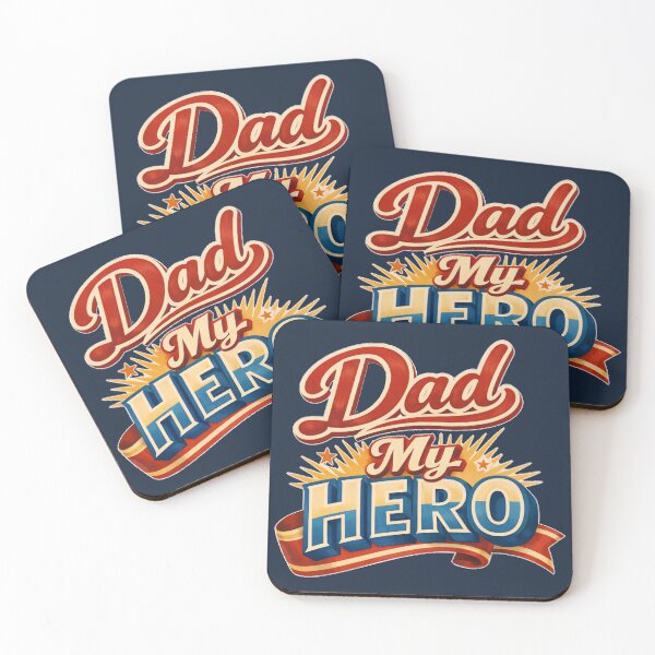 Item preview, Retro Dad My Hero Vintage Cinema Poster Banner designed and sold by DeliaDesignsCo.