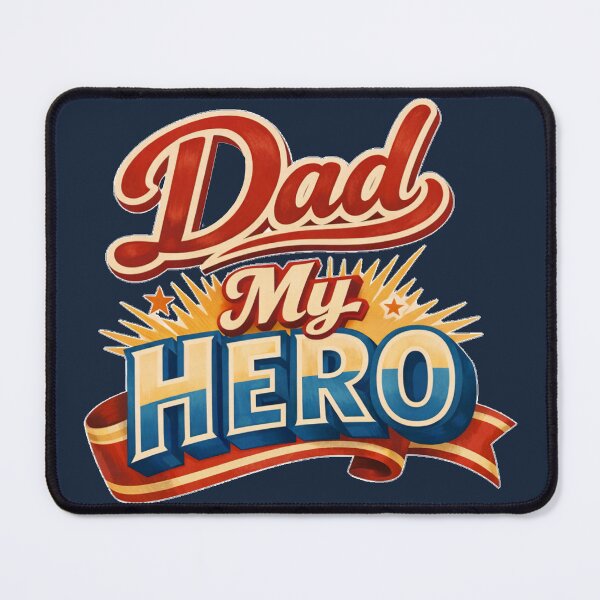 Item preview, Retro Dad My Hero Vintage Cinema Poster Banner designed and sold by DeliaDesignsCo.
