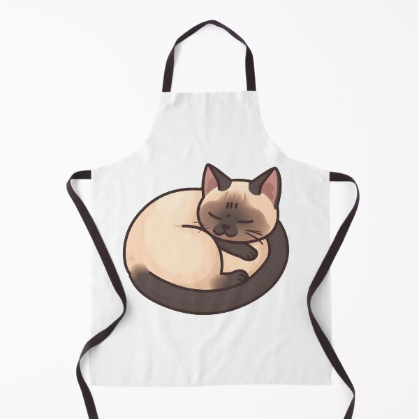 Item preview, Cute Curled Up Sleeping Siamese Cat Sticker designed and sold by VINTOR-.