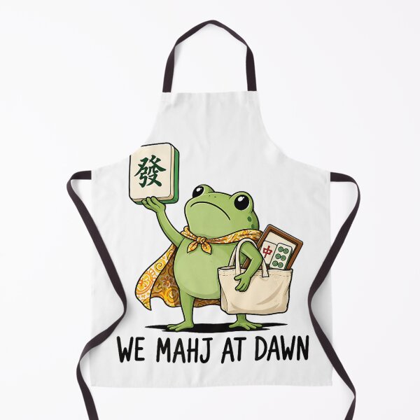Item preview, We Mahj at Dawn Funny Frog Mahjong Game Night designed and sold by NoeValdric.