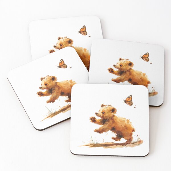 Item preview, Bear Cub | Cute Woodland Animal Watercolor Art designed and sold by Mandayartstudio.
