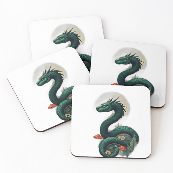 Item preview, Enchanted Green Serpent Dragon designed and sold by profustock.