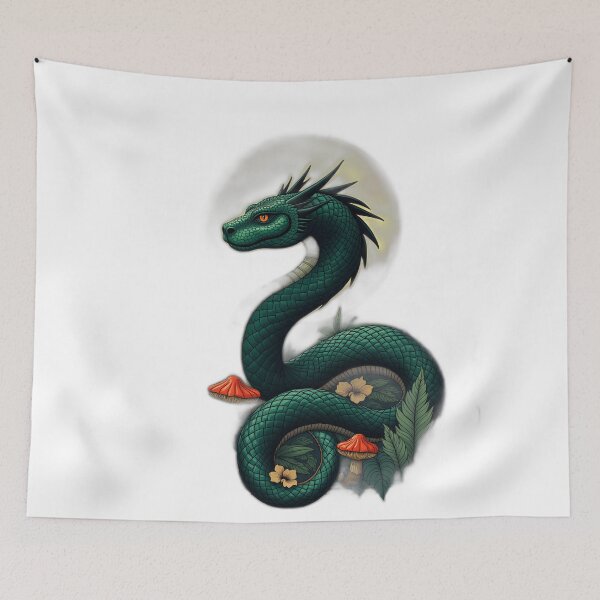 Item preview, Enchanted Green Serpent Dragon designed and sold by profustock.