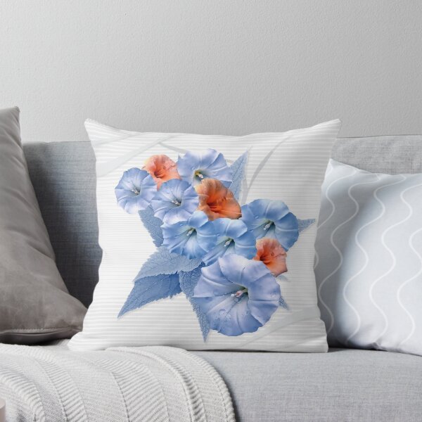 Item preview, Blue Tone Moonflower Floral Art designed and sold by Dahneray1.