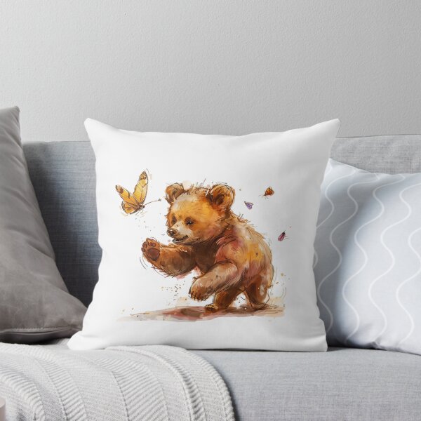 Item preview, Bear Cub | Cute Woodland Animal Watercolor Art designed and sold by Mandayartstudio.