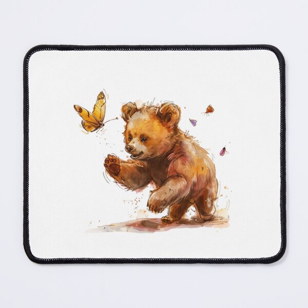 Item preview, Bear Cub | Cute Woodland Animal Watercolor Art designed and sold by Mandayartstudio.