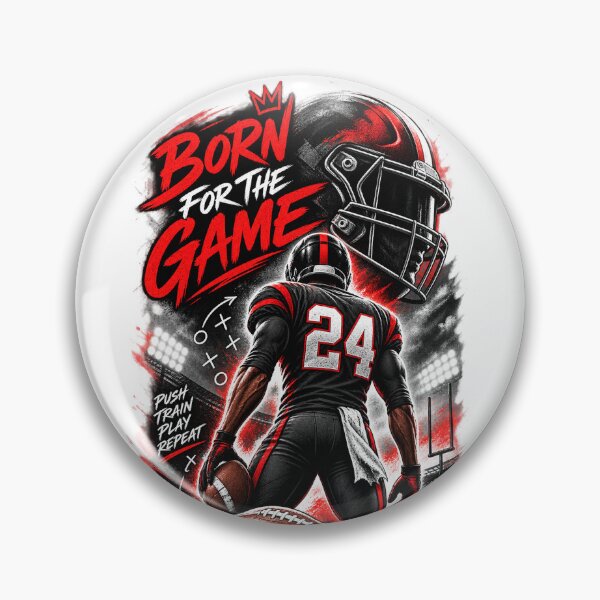 Item preview, Born for the Game Football Player Stadium Sports Design designed and sold by mbmstores.