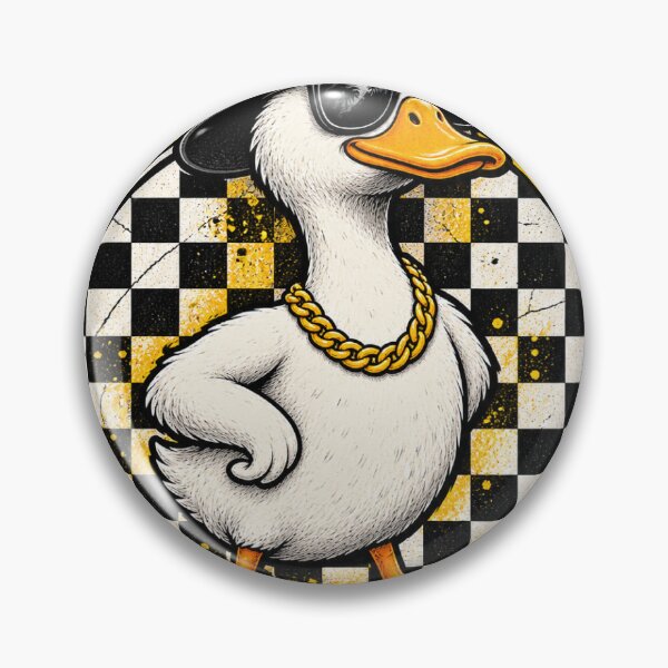 Item preview, Quack First Think Later Cool Gangster Duck Streetwear T-Shirt designed and sold by konfikkonfik.