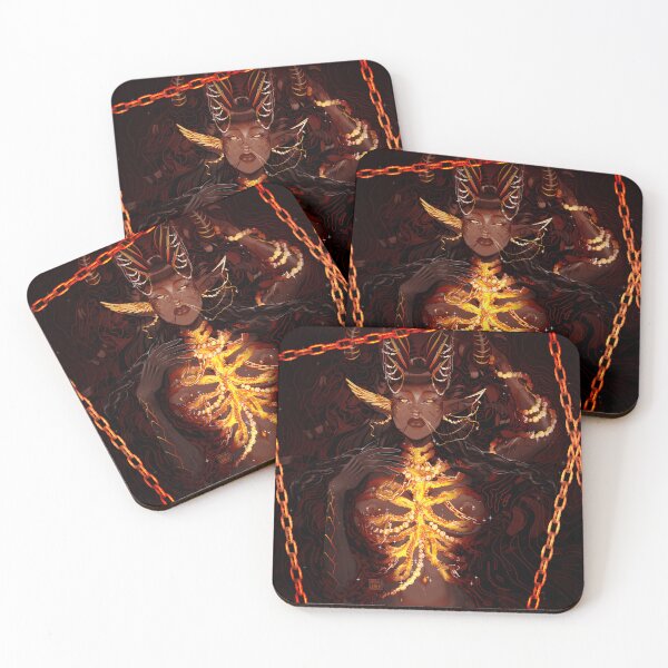 Item preview, Fiery Demon Woman with Golden Chains designed and sold by Baby-Care.